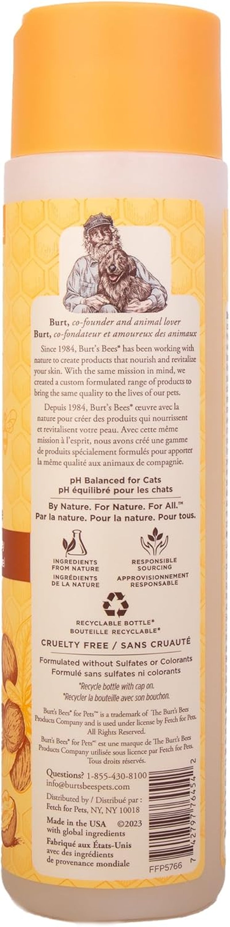 Hypoallergenic Cat Shampoo with Shea Butter and Honey - a Gentle Kitten Shampoo for Indoor Cats with Dry & Itchy Skin, Sensitive Skin, Cat Bathing Supplies, 10 Fl Oz - 2 Pack