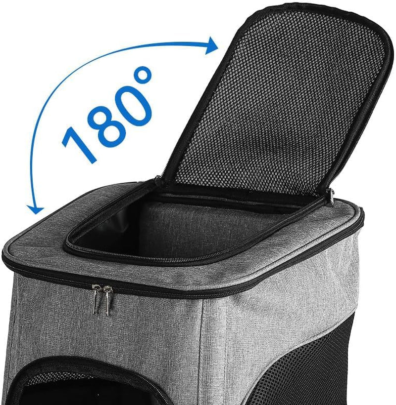 Pet Carrier Backpack with Sturdy Steel Frame for Easy Travel & Comfort, Privacy-Focused Pet Carrier Backpack for Secret Adventures (Pink, L:40 32X50CM/15.7"X12.6"X19.7")