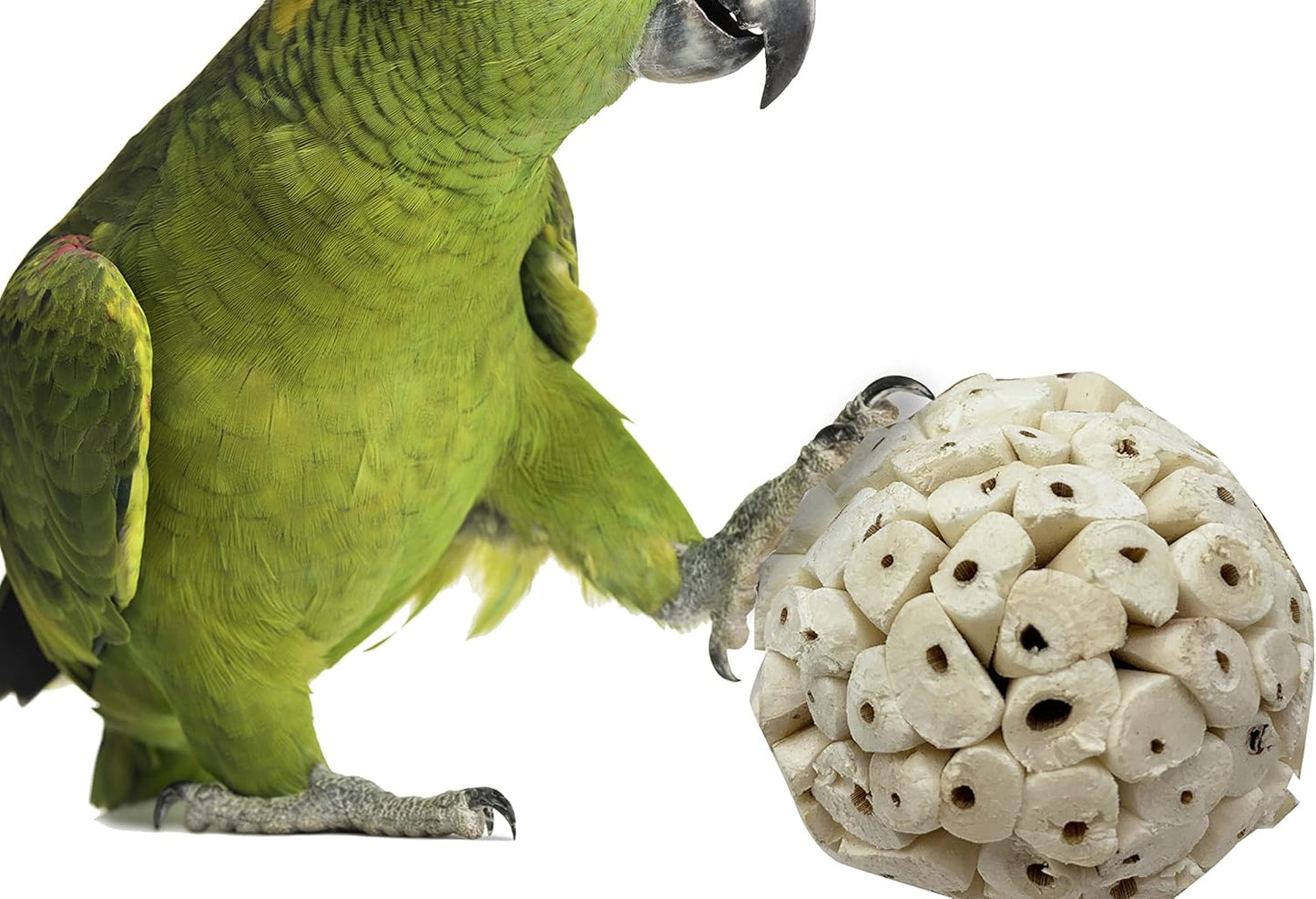1214 Pk3 All-Natural Sola Atta Balls, 3-Pack, 2" Diameter, Soft and Lightweight Chew and Foot Toys for Birds, Small Pets, and DIY Crafts, Safe for Parrots, Parakeets, and Cockatiels