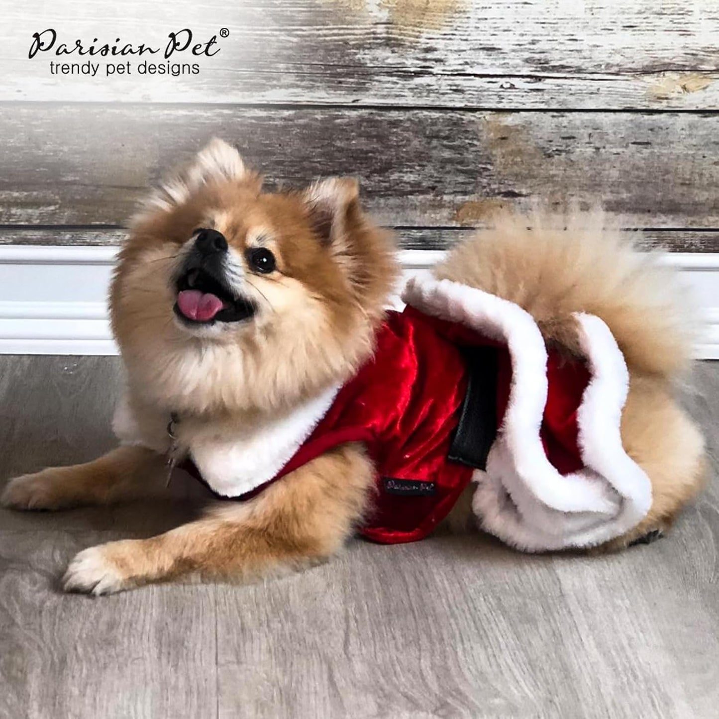 Dog Christmas Dress – Pet Xmas Dog Dress – Mrs. Santa Claus Dog Costume – Red Velvet Skirt Small Dog Dress – Winter Fall Dog Clothes - Holiday Christmas Outfit for Large Dogs Girl - XL