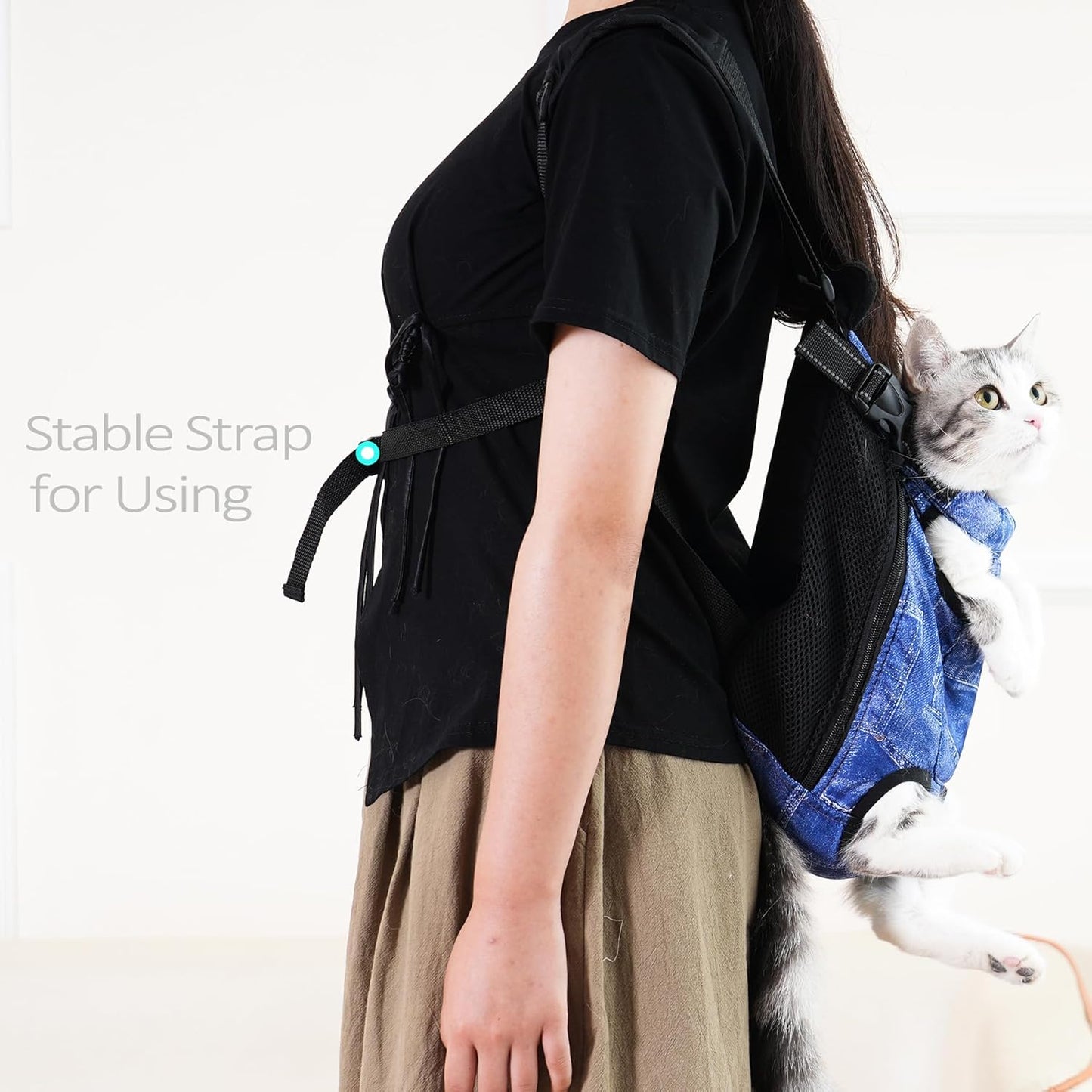 Pet Carrier Backpack Pet Tote Bags for Cats or Doggies, Portable Puppy Travel Carrier Bags, Cozy Soft Pet Puppies Carriers Slings Backpacks (Cow, Medium (Pack of 1))
