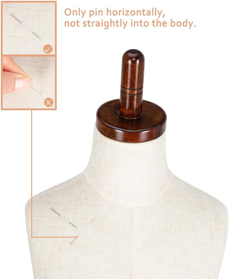 Upgraded Kid Dress Form, 2-3 Years Old, 3-4 Years Old, Toddler Mannequin Torse with Adjustable Rubber Wood Stand for Dress Jewelry Display (3-4 Years Old)