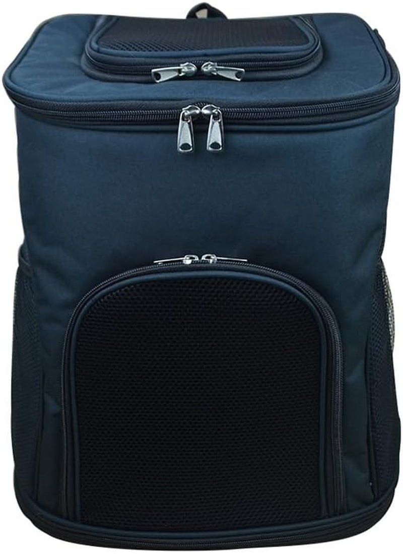 Pet Square Backpack,Privacy-Focused Pet Carrier Backpack for Secret Adventures Cat and Dog Outgoing Bag Pet Travel Portable Bag Dog Bag Cat Carrier Bag (Black, M:38X29X42CM/15"X11.4"X16.5")