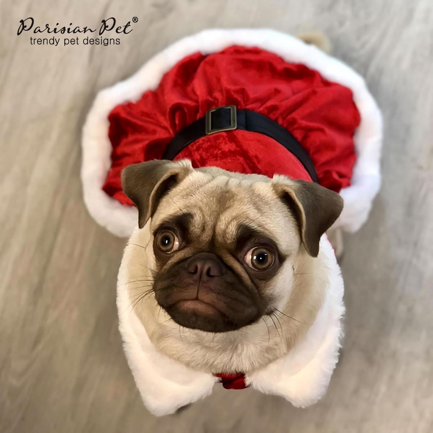 Dog Christmas Dress – Pet Xmas Dog Dress – Mrs. Santa Claus Dog Costume – Red Velvet Skirt Small Dog Dress – Winter Fall Dog Clothes - Holiday Christmas Outfit for Large Dogs Girl - XL