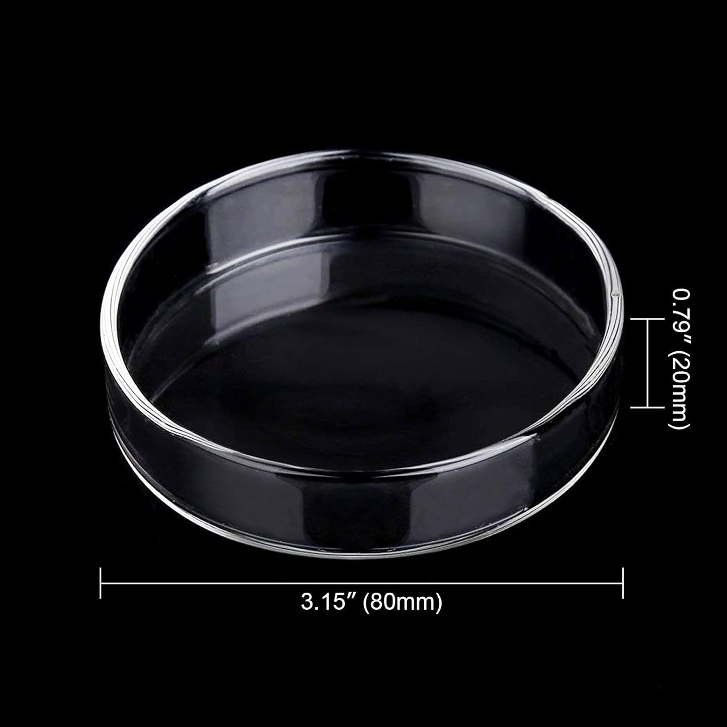 80Mm Aquarium Shrimp Feeder Dish Glass Fish Tank Feeding Bowls round Clear Dishes Tray