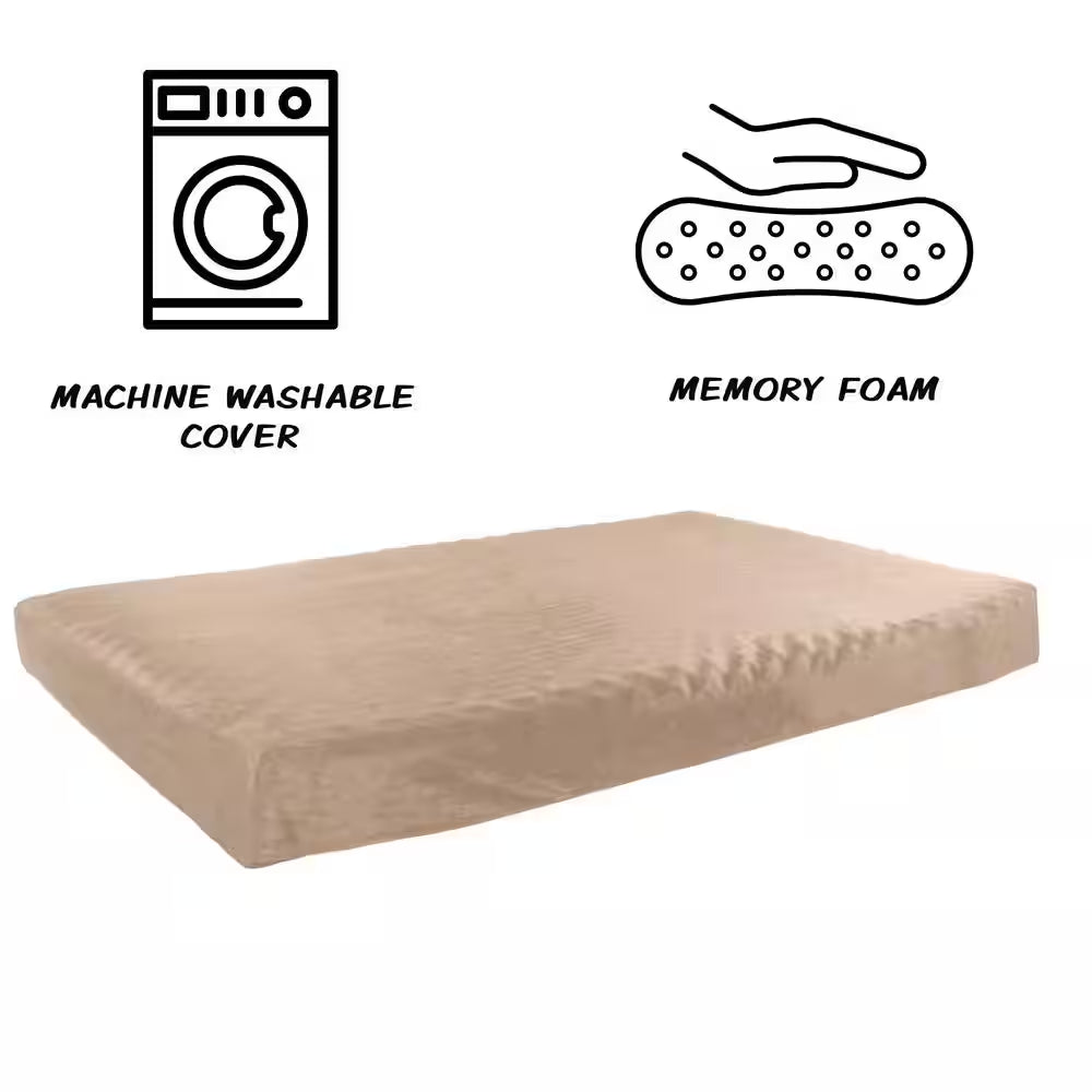 Large Orthopedic Pet Bed with Memory Foam