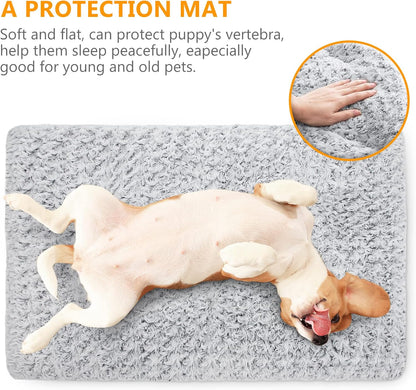 Dog Bed Kennel Pad Washable Anti-Slip Crate Mat for Medium Dogs and Cats (30-Inch)