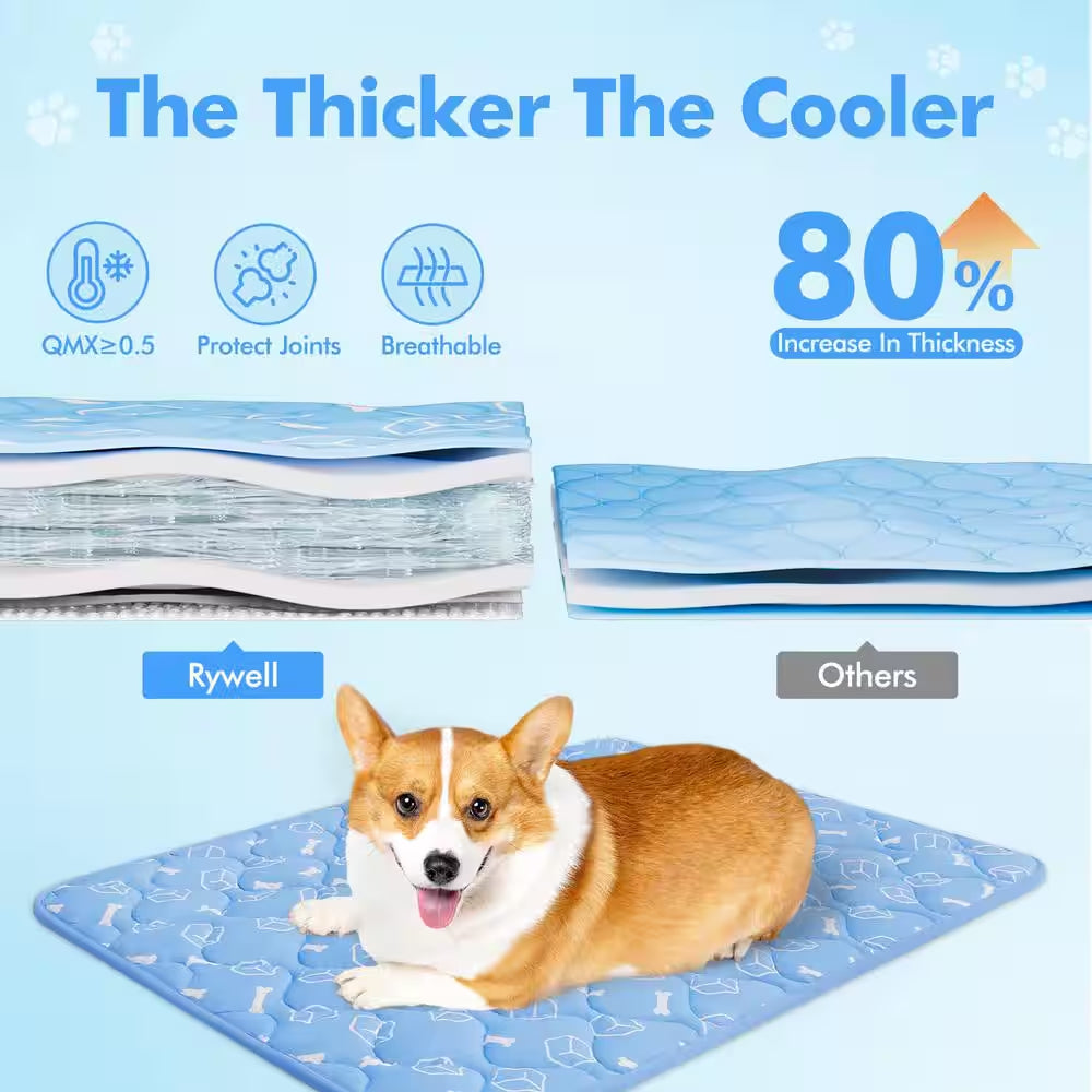 36 In. X 27 In. Waterproof Thicken Cooling Mat for Pets Dogs Cats