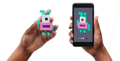 PIXIO Bright Animals 90 Magnetic Blocks in 6 Colors Free App