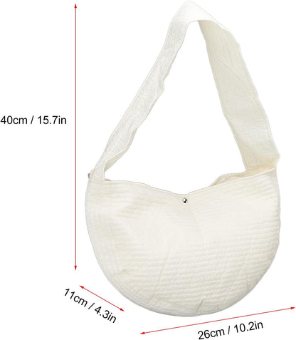 Dog Sling Carrier, Portable One Shoulder Pet Backpack Cat Carrier Bag with Widened Shoulder Strap for Outdoor Travel Small Dogs Puppy Cat (L)