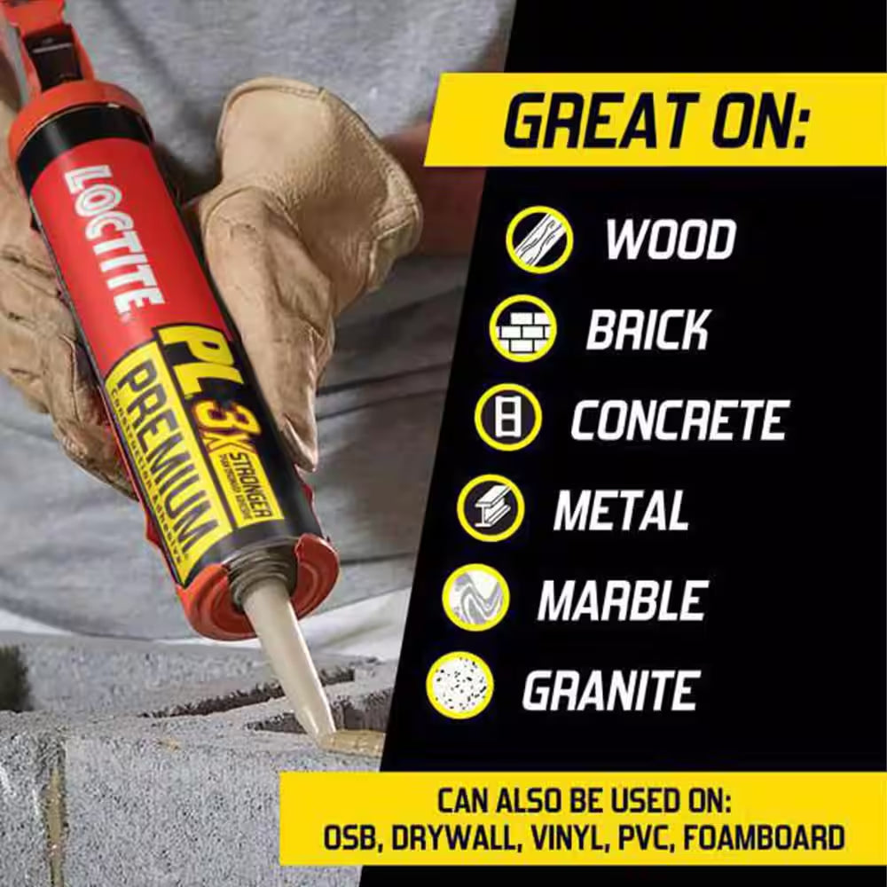 PL Premium 10 Oz. Polyurethane Construction Adhesive Tan Cartridge (Each)