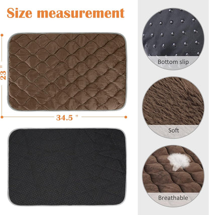 Self-Warming Cat Bed and Dog Crate Pad - Thermal Pet Heating Mat