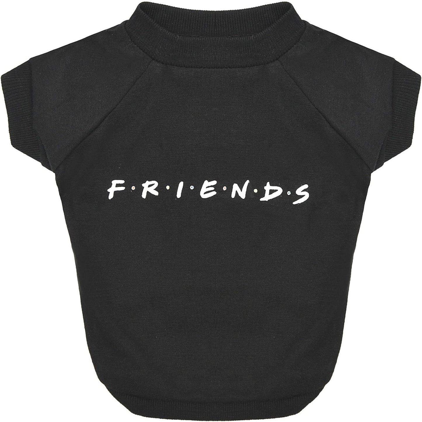 Iconic Logo Dog T-Shirt in Black | Soft, Lightweight, Semi-Stretch Jersey/Cotton Blend Dog Shirt, Machine Washable, Size X-Large (XL) for Large Dogs