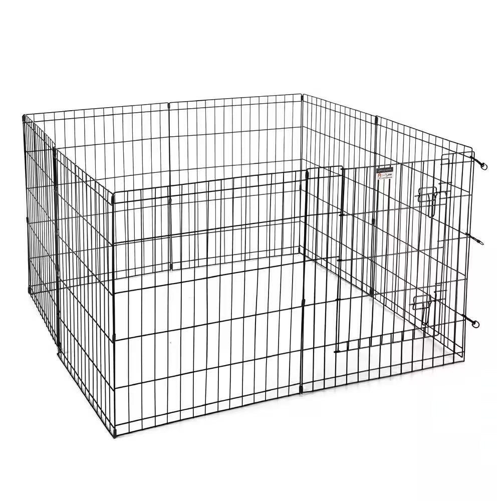 High 8-Panel Heavy Gauge Wire Convertible Indoor/Outdoor Pet Playpen