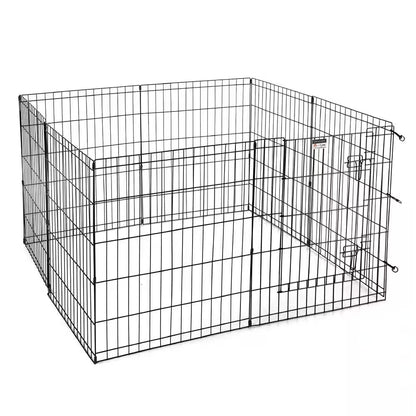 High 8-Panel Heavy Gauge Wire Convertible Indoor/Outdoor Pet Playpen