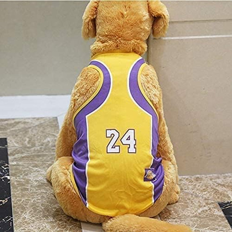 Pet T-Shirt, Dog Summer Apparel Puppy Pet Clothes for Dogs Cute Soft Vest Basketball Team (XS)