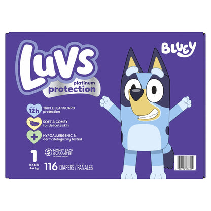 Platinum Protection Baby Diapers Size 1, 116 Count (Select for More Options)