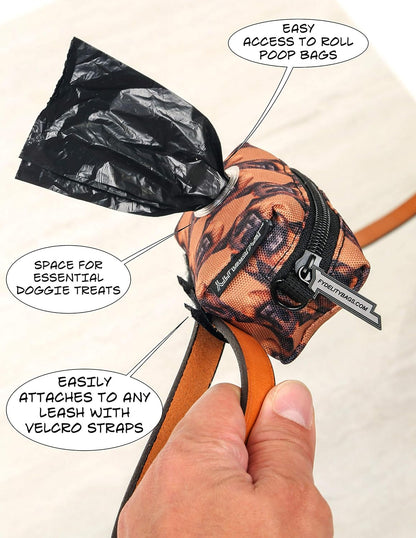 - Cute Dog Poop Bag Holder for Leash Poop Bags for Dogs Vegan Friendly Dog Poop Bag Dispenser Dog Treat Pouch Leash Poop Bag Holder Dog Waste Bag Dispenser Dog Bag Holder Checkered