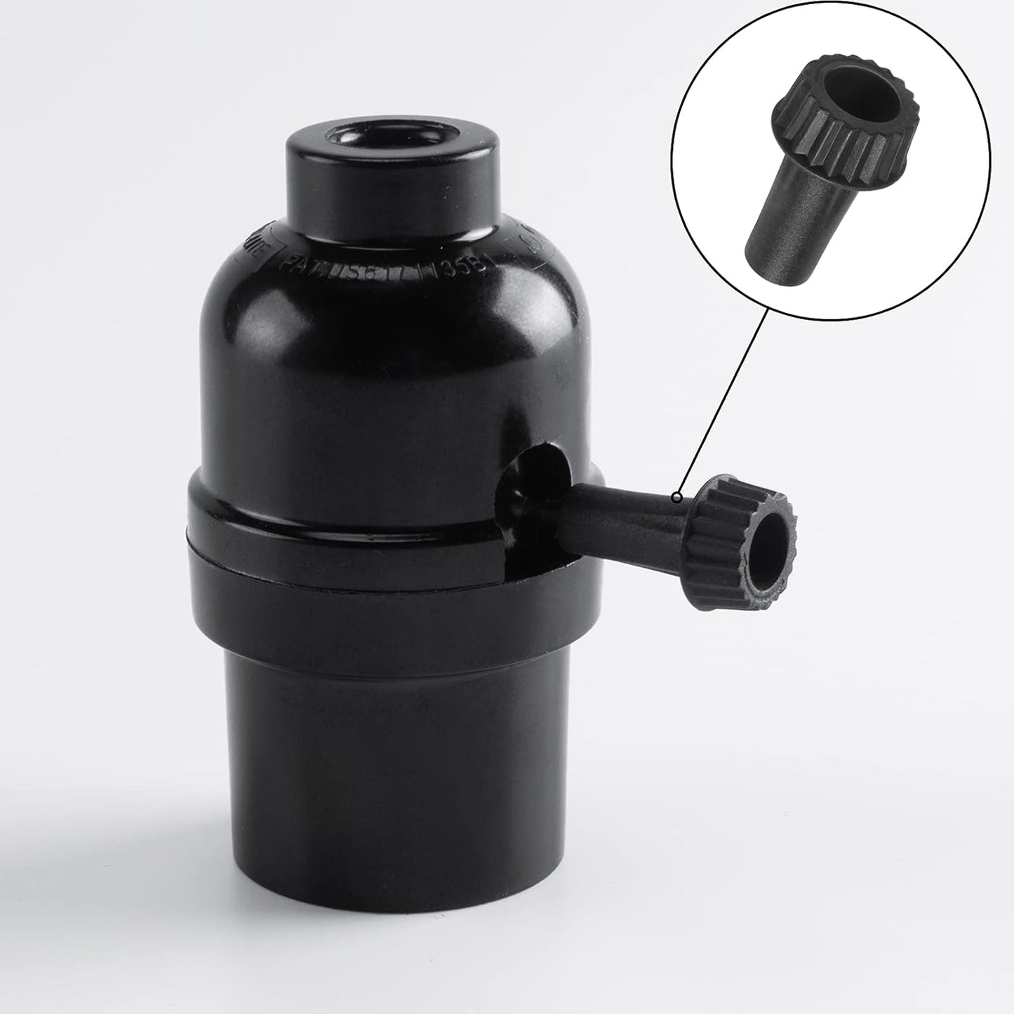 Light Lamp Turn On/Off Switch Knobs Replacement, Black, Standard Size, 4 Packs