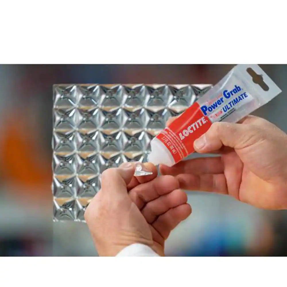 Power Grab Ultimate Instant Grab 2.7 Oz. SMP Construction Adhesive Crystal Clear Tube