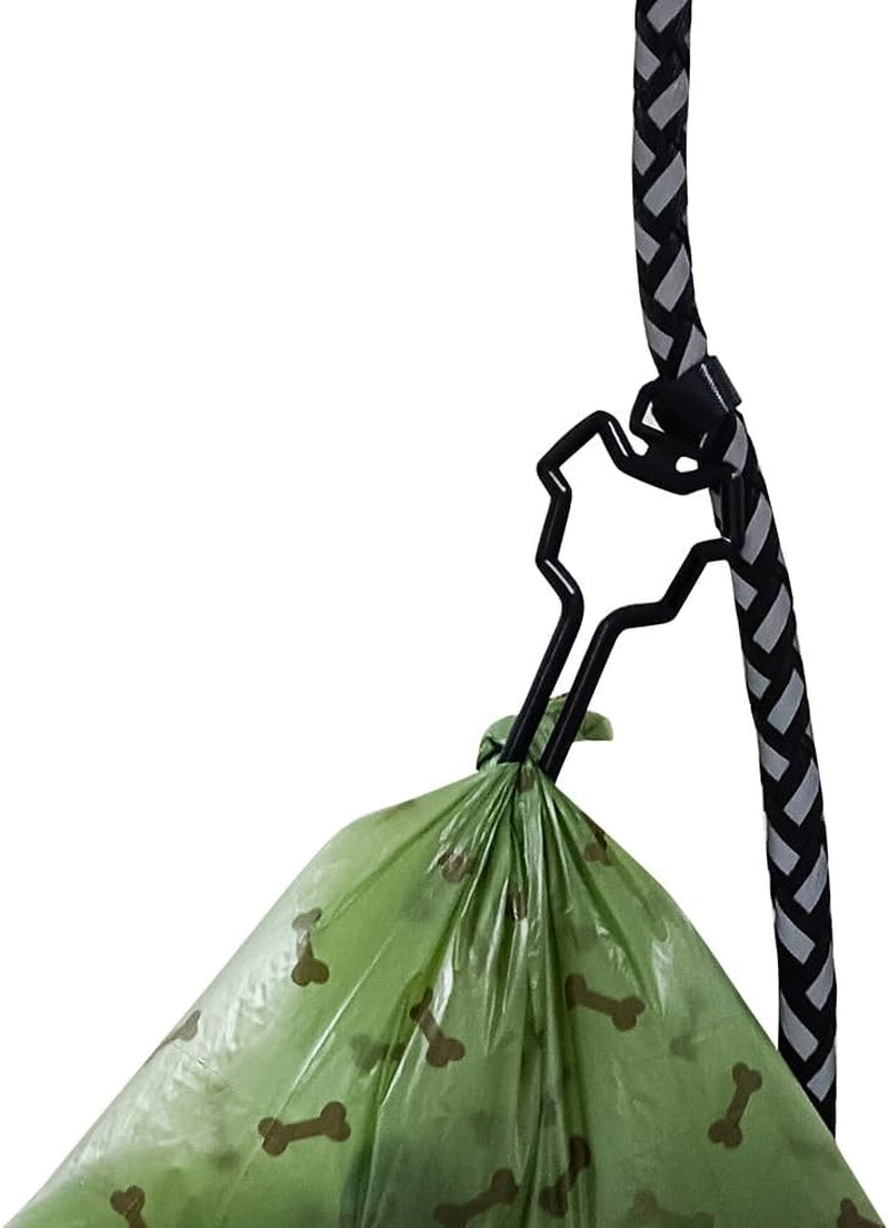 Dog Poop Bag Holder, Waste Bag Holder, Dog Poop Bag Carrier, Hand Free Holder, 2Pc (Green)