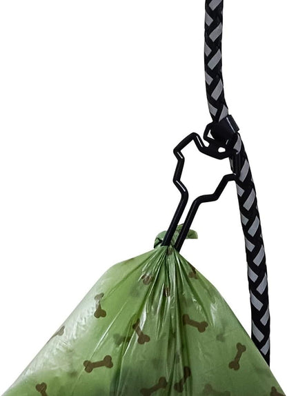 Dog Poop Bag Holder, Waste Bag Holder, Dog Poop Bag Carrier, Hand Free Holder, 2Pc (Green)