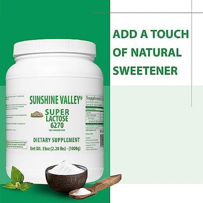 ® Super Lactose Powder Sugar—Natural Food Stabilizer—Lactose Homebrew in Beer Making—Low Carb Sugar Replacement—Healthy Sweeteners Cooking/Baking, Sugar Powder Filler 35 Ounce
