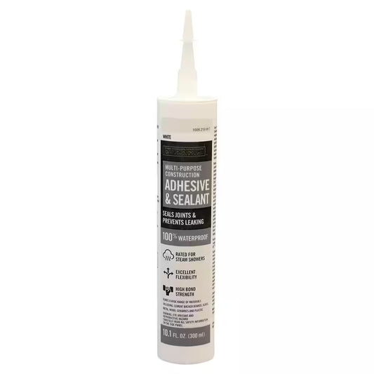 Watershield Shower System 10.1 Oz Multi-Purpose Construction Adhesive Sealant