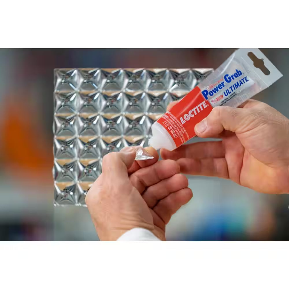 Power Grab Ultimate Instant Grab 2.7 Oz. SMP Construction Adhesive Crystal Clear Tube