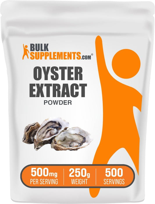 .Com Oyster Extract Powder - Zinc Supplement, from Whole Oyster Shells - Gluten Free, 500Mg per Serving, 250G (8.8 Oz) (Pack of 1)