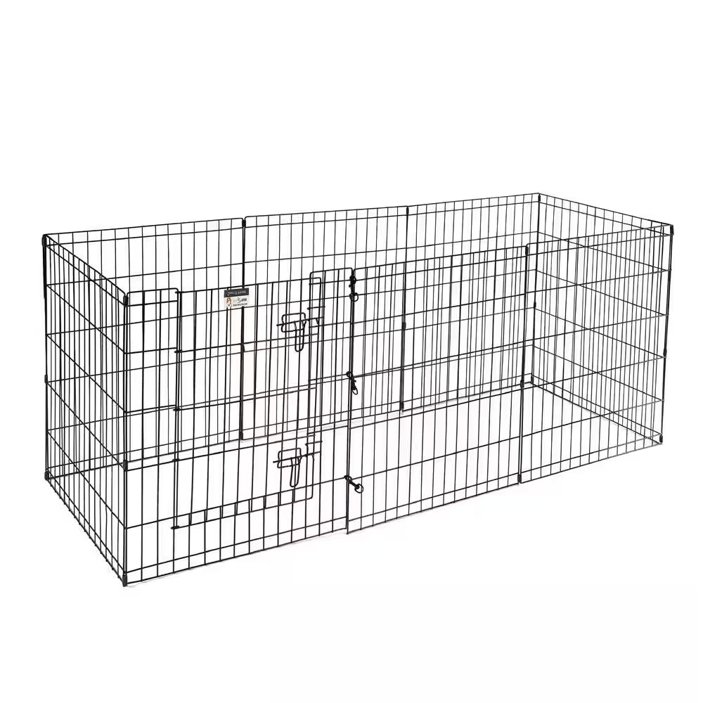High 8-Panel Heavy Gauge Wire Convertible Indoor/Outdoor Pet Playpen