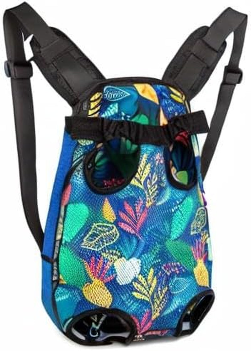 Pet Dog Carrier Backpack Legs Out Adjustable Pet Front Cat Backpack Carrier Travel Bag for Traveling Hiking Camping for Small Medium Dogs Cats Puppies