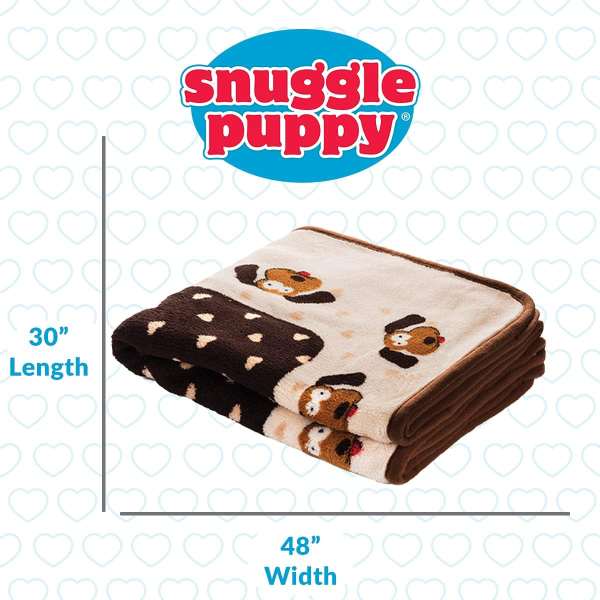 Snuggle Puppy Blanket for Pets - Cozy Dog Blanket for Small Dogs - Machine Washable Dog Blanket in Neutral