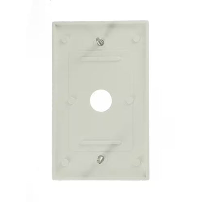 1-Gang 0.625 In. White Phone/Cable Plastic Box Mount Standard Wall Plate (1-Pack) 88017-W