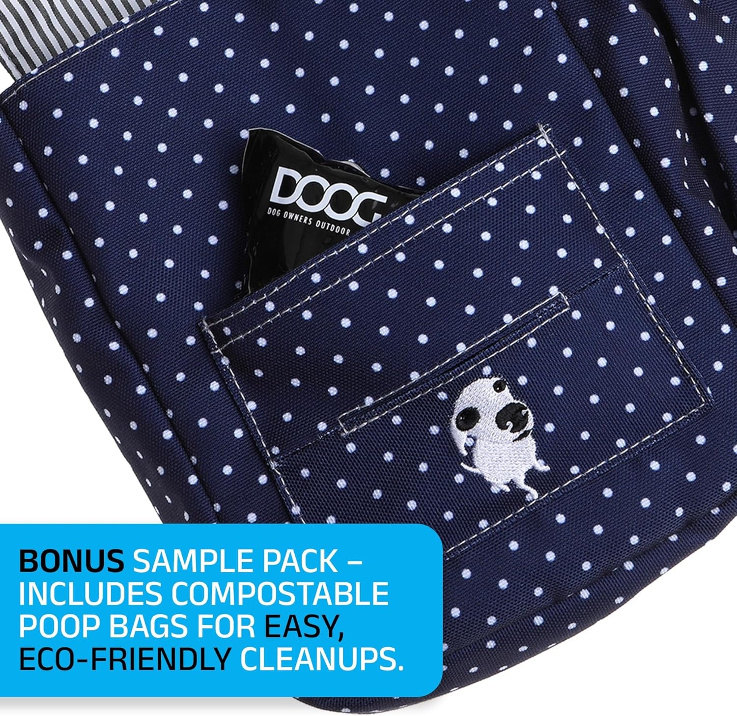 Walkie Bag - Adjustable Dog Treat Pouch Shoulder Bag with Poo Bag & Water Bottle Compartments - Comfort Fit for Everyday Use