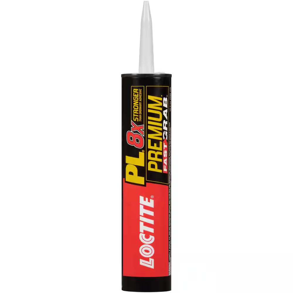 PL Premium Fast Grab 10 Oz. Polyurethane Construction Adhesive Grey Cartridge