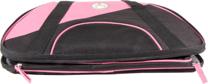 'Zip-N-Go' Sporty Mesh Airline Pet Carrier - Folding and Collapsible Zippered Airline Dog Carrier - Travel Pet Carrier Includes Washable Pet Mat