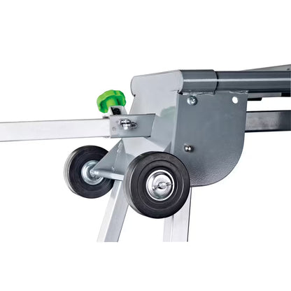 Universal Heavy-Duty Folding Miter Saw Stand with Mounting Brackets, Wheels and All-Steel Construction