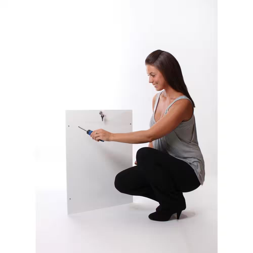 16 In. X 23.75 In. Chew Proof Xlarge White Door Mount Dog Door