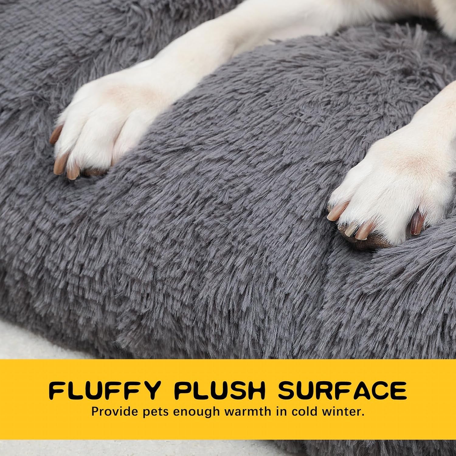 Medium Dog Bed Crate Pad Mat for Cages Washable Bed for Medium Small Size Dog Soft Kennel Pad Anti-Slip Pet Bed,30" X 20",Dark Grey