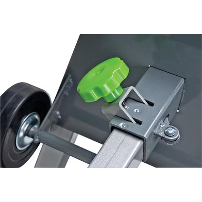Universal Heavy-Duty Folding Miter Saw Stand with Mounting Brackets, Wheels and All-Steel Construction