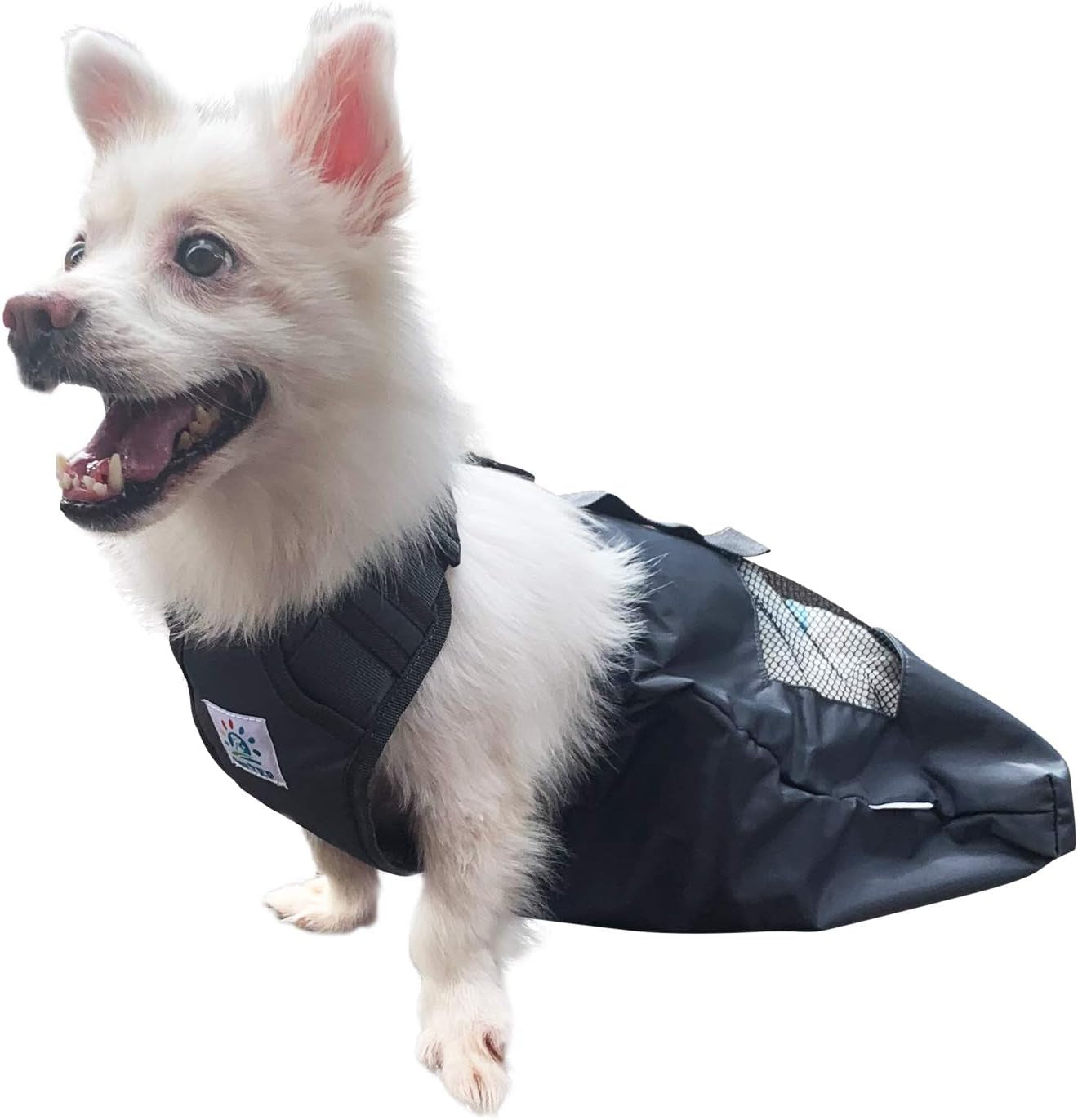 Dog Drag Bag Durable Indoor for Paralyzed Disabled Back Rear Legs Dog Protects Chest and Limbs (M)…