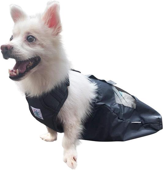 Dog Drag Bag Durable Indoor for Paralyzed Disabled Back Rear Legs Dog Protects Chest and Limbs (M)…