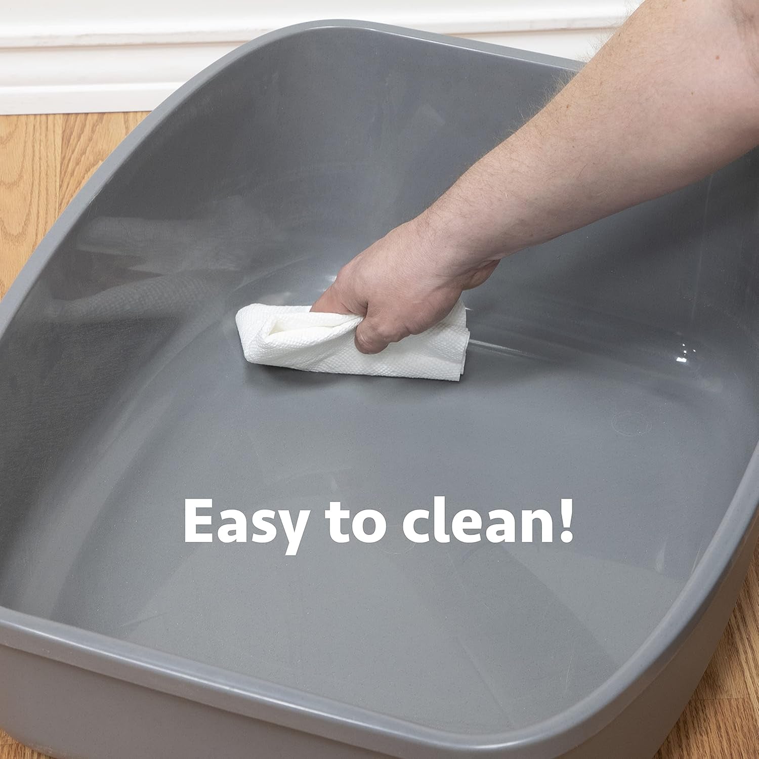 Cat Scratching, Cat Non-Stick Litter Scoop, Cat Litter, Cat Litter Box Kit, Corrugate Cat Scratch Pad, White (CM-10159)