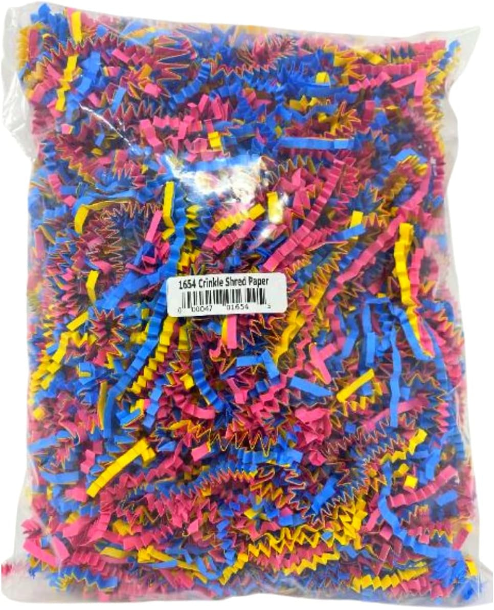 1654 Crinkle Shred Paper Foraging Foot Stuff Multicolored Parrot Budgie Finch
