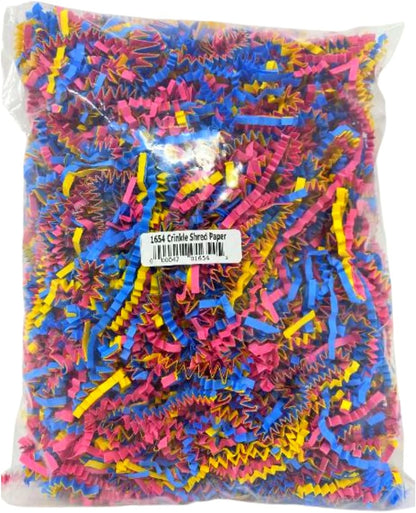 1654 Crinkle Shred Paper Foraging Foot Stuff Multicolored Parrot Budgie Finch