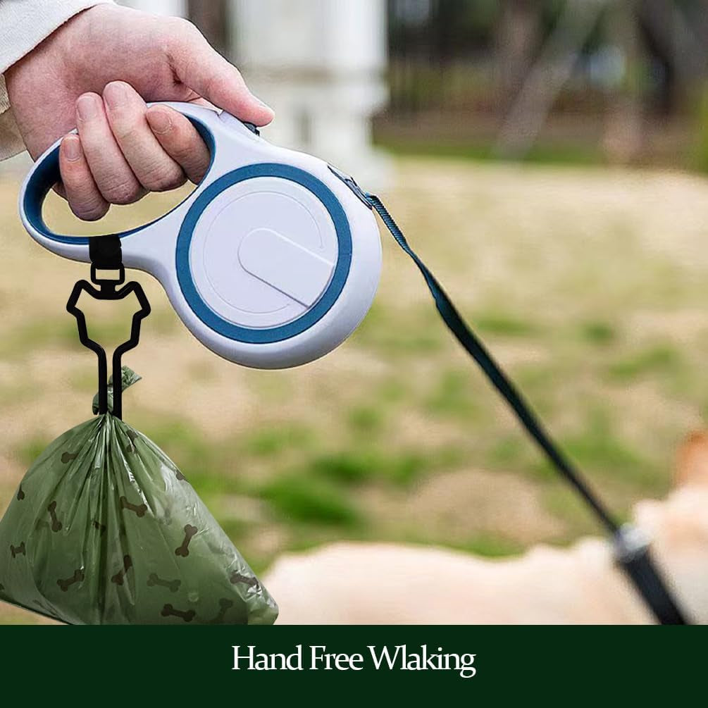 Dog Poop Bag Holder, Waste Bag Holder, Dog Poop Bag Carrier, Hand Free Holder, 2Pc (Green)