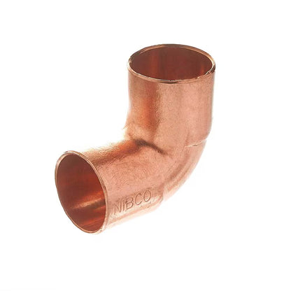 1/2 In. Copper Pressure 90-Degree Cup X Cup Elbow Fitting