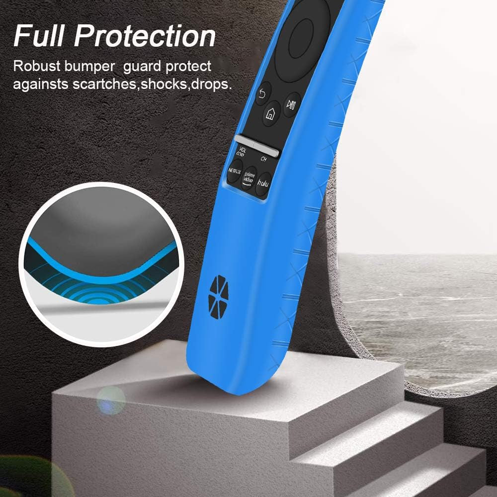 Samsung Smart TV Remote Case - BN59 Series, Silicone Holder with Thicken Layer, Shockproof, Blue