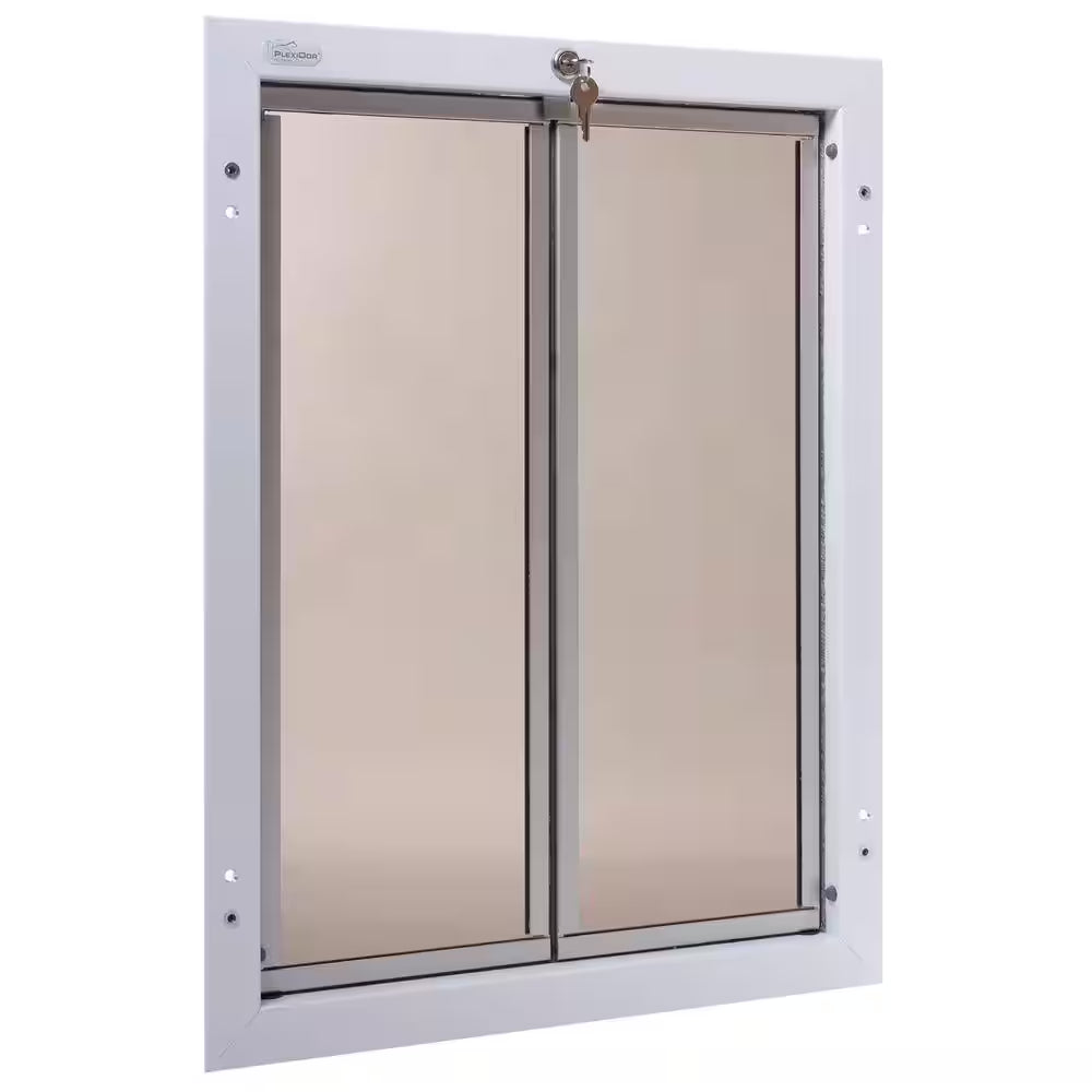 16 In. X 23.75 In. Chew Proof Xlarge White Door Mount Dog Door